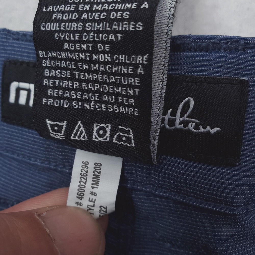 Travis Mathew Shorts Mens 36 Blue Chino Stretch Performance Golf Lightweight - Picture 5 of 10